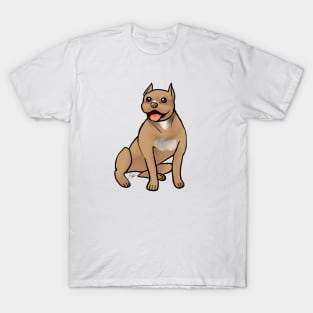 Dog - American Pitbull Terrier - Red Nose Cropped T-Shirt